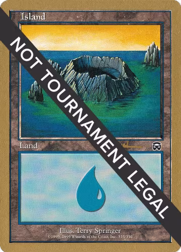 Island (335) - 2001 Antoine Ruel (MMQ), World Championship Decks — Magic card price