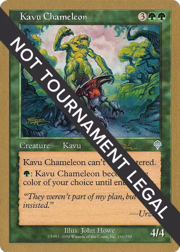 Kavu Chameleon - 2001 Jan Tomcani (INV), World Championship Decks — Magic card price