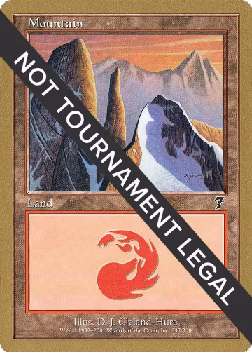 Mountain (337) - 2001 Jan Tomcani (7ED), World Championship Decks — Magic card price