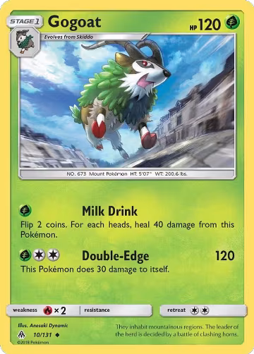 Gogoat (10/131), SM - Forbidden Light — Pokémon card price