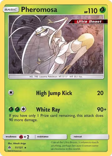 Pheromosa (11/131), SM - Forbidden Light — Pokémon card price