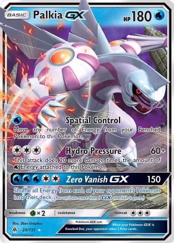 Palkia GX (20/131), SM - Forbidden Light — Pokémon card price