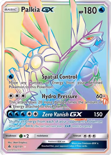 Palkia GX (Secret) (132/131), SM - Forbidden Light — Pokémon card price