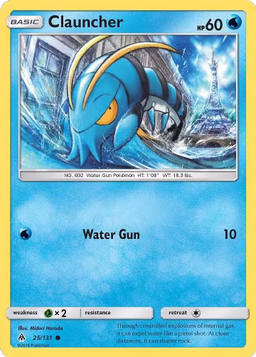 Clauncher (25/131), SM - Forbidden Light — Pokémon card price