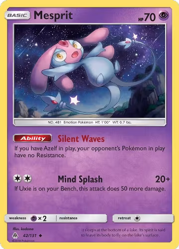 Mesprit (42/131), SM - Forbidden Light — Pokémon card price
