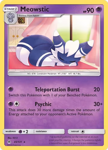 Meowstic (45/131), SM - Forbidden Light — Pokémon card price