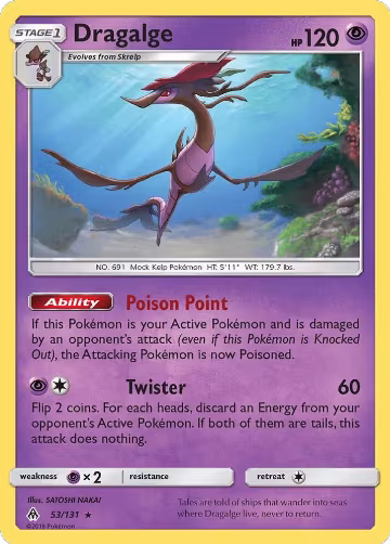 Dragalge (53/131), SM - Forbidden Light — Pokémon card price