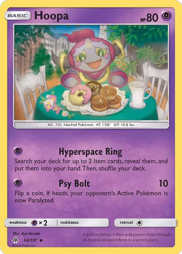 Hoopa (54/131), SM - Forbidden Light — Pokémon card price