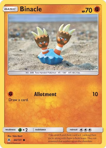Binacle (66/131), SM - Forbidden Light — Pokémon card price