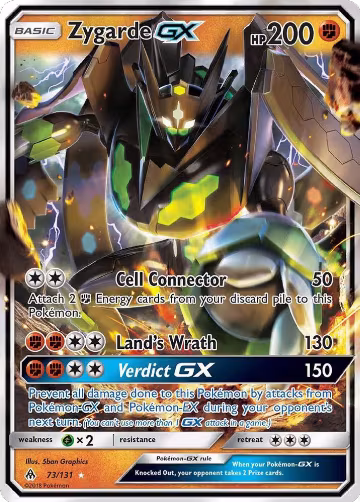Zygarde GX (73/131), SM - Forbidden Light — Pokémon card price