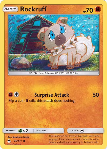 Rockruff (75/131), SM - Forbidden Light — Pokémon card price