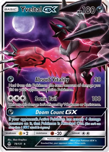 Yveltal GX (79/131), SM - Forbidden Light — Pokémon card price