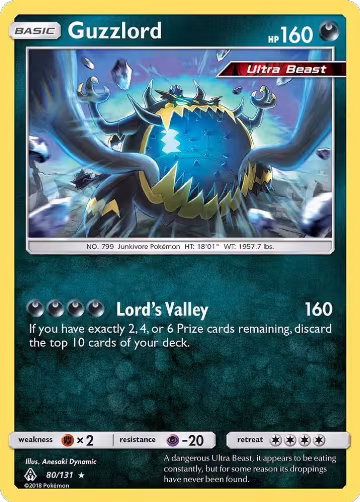 Guzzlord (80/131), SM - Forbidden Light — Pokémon card price