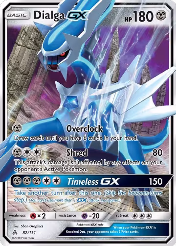 Dialga GX (82/131), SM - Forbidden Light — Pokémon card price