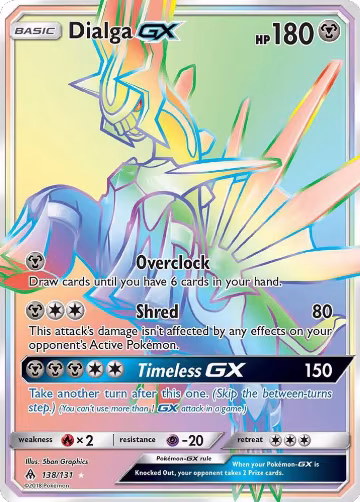 Dialga GX (Secret) (138/131), SM - Forbidden Light — Pokémon card price