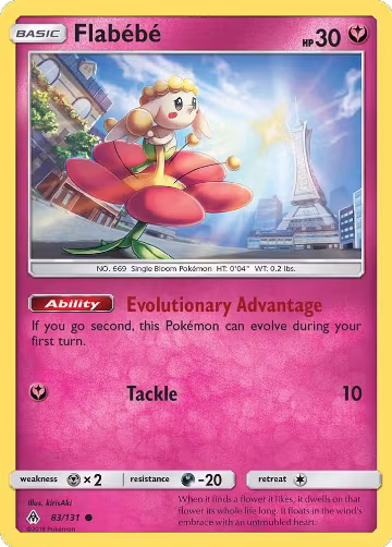 Flabebe (83) (83/131), SM - Forbidden Light — Pokémon card price