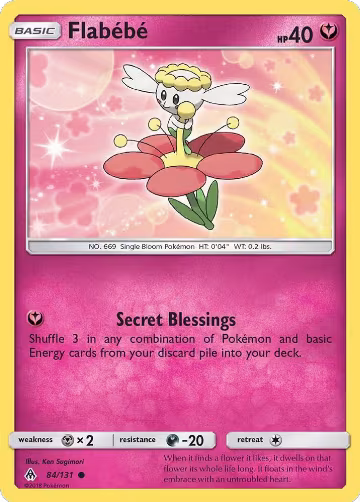 Flabebe (84) (84/131), SM - Forbidden Light — Pokémon card price