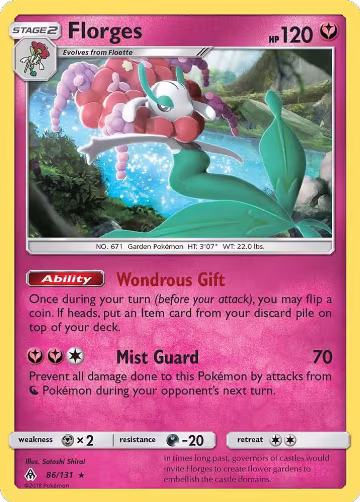 Florges (86/131), SM - Forbidden Light — Pokémon card price