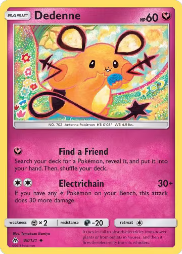 Dedenne (88/131), SM - Forbidden Light — Pokémon card price