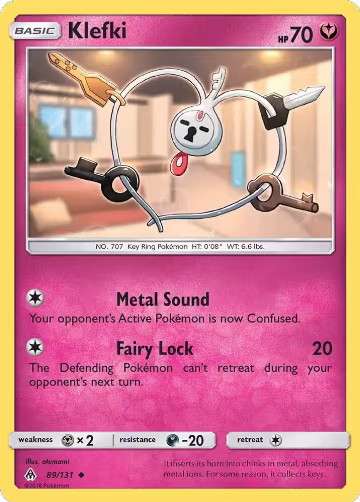 Klefki (89/131), SM - Forbidden Light — Pokémon card price
