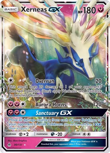 Xerneas GX (90/131), SM - Forbidden Light — Pokémon card price