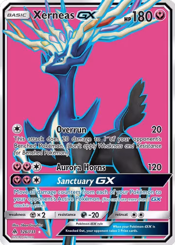 Xerneas GX (Full Art) (126/131), SM - Forbidden Light — Pokémon card price