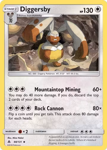 Diggersby (98/131), SM - Forbidden Light — Pokémon card price