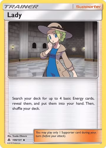 Lady (109/131), SM - Forbidden Light — Pokémon card price