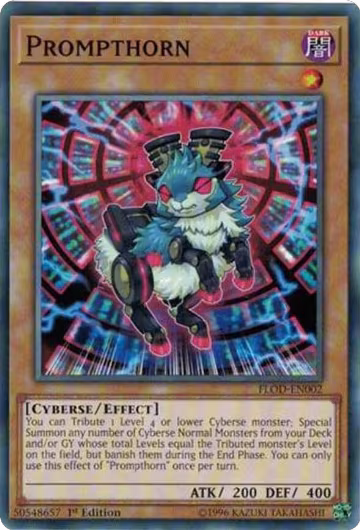 Prompthorn (FLOD-EN002), Flames of Destruction — Yu-Gi-Oh! card price