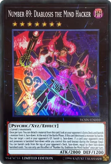 Number 89: Diablosis the Mind Hacker (YCSW-EN010), Yu-Gi-Oh! Championship Series Prize Cards — Yu-Gi-Oh! card price