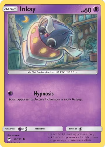 Inkay (50/131), SM - Forbidden Light — Pokémon card price