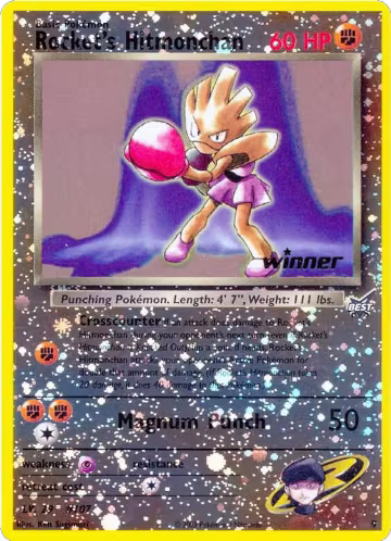 Rocket's Hitmonchan - 9 [Winner] (009/009) — card price