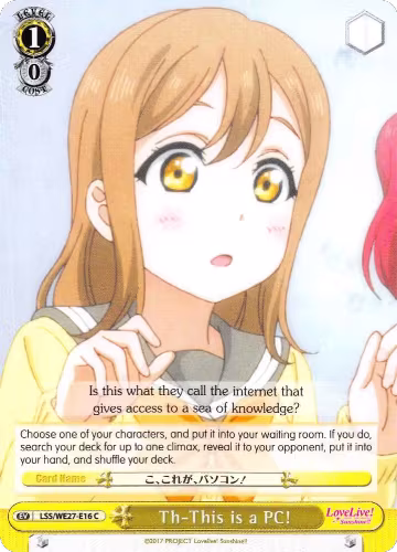Th-This is a PC! (LSS/WE27-E16 C), Love Live! Sunshine!! Extra Booster — Weiß Schwarz card price