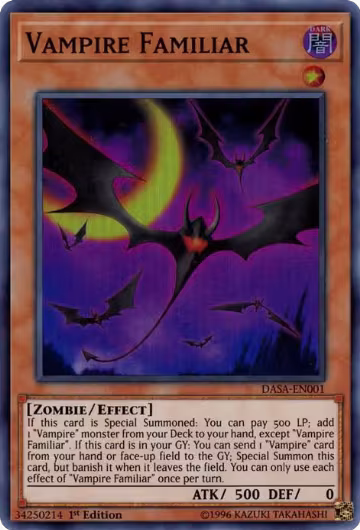 Vampire Familiar (DASA-EN001), Dark Saviors — Yu-Gi-Oh! card price
