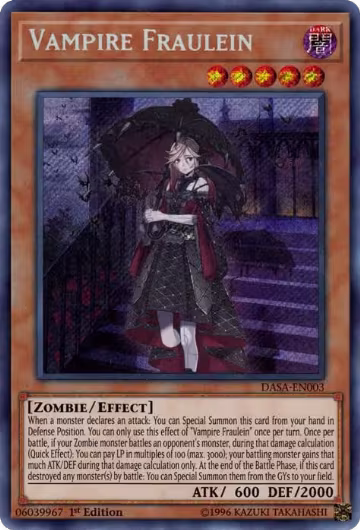 Vampire Fraulein (DASA-EN003), Dark Saviors — Yu-Gi-Oh! card price