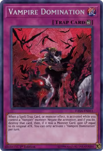 Vampire Domination (DASA-EN011), Dark Saviors — Yu-Gi-Oh! card price
