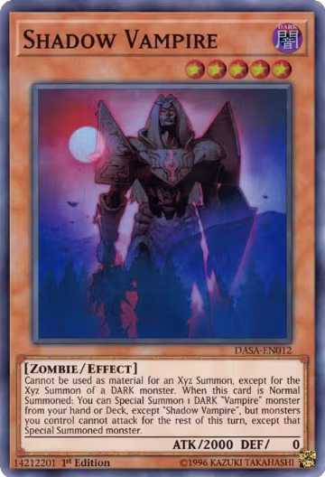Shadow Vampire (DASA-EN012), Dark Saviors — Yu-Gi-Oh! card price