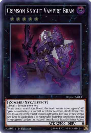 Crimson Knight Vampire Bram (DASA-EN013), Dark Saviors — Yu-Gi-Oh! card price