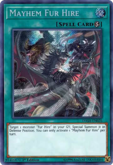 Mayhem Fur Hire (DASA-EN025) — card price