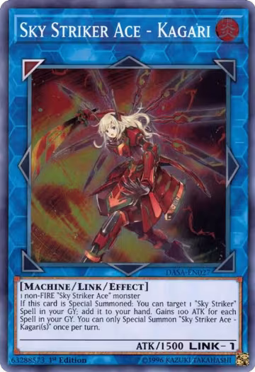 Sky Striker Ace - Kagari (DASA-EN027), Dark Saviors — Yu-Gi-Oh! card price