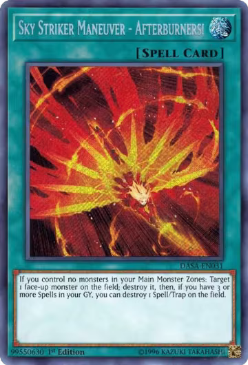 Sky Striker Maneuver - Afterburners! (DASA-EN031) — card price