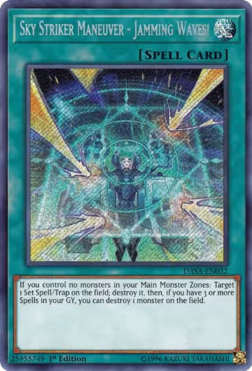Sky Striker Maneuver - Jamming Waves! (DASA-EN032), Dark Saviors — Yu-Gi-Oh! card price