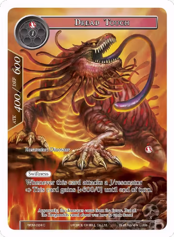 Dread Touch (Full Art) (WOM-024), Winds of the Ominous Moon — Force of Will card price
