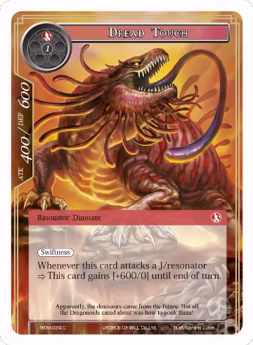 Dread Touch (WOM-024), Winds of the Ominous Moon — Force of Will card price