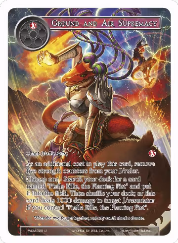 Ground and Air Supremacy (Full Art) (WOM-029), Winds of the Ominous Moon — Force of Will card price