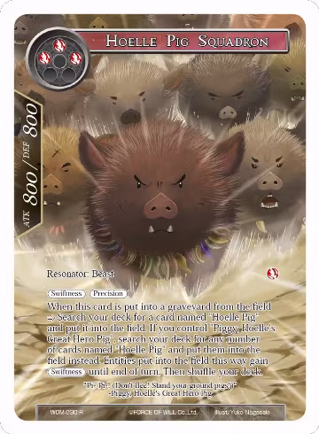 Hoelle Pig Squadron (Full Art) (WOM-030), Winds of the Ominous Moon — Force of Will card price