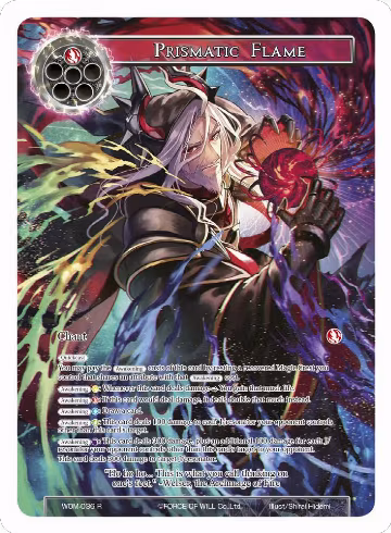 Prismatic Flame (Full Art) (WOM-036), Winds of the Ominous Moon — Force of Will card price