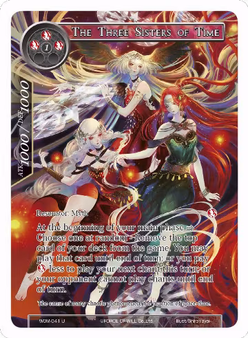 The Three Sisters of Time (Full Art) (WOM-041), Winds of the Ominous Moon — Force of Will card price