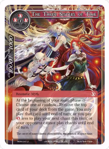 The Three Sisters of Time (WOM-041), Winds of the Ominous Moon — Force of Will card price