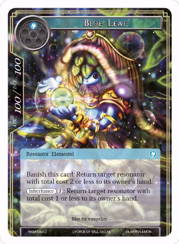 Blue Leaf (WOM-044), Winds of the Ominous Moon — Force of Will card price